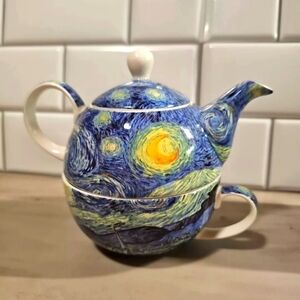 McIntosh Van Gogh Classics Starry Night Tea for one Teapot